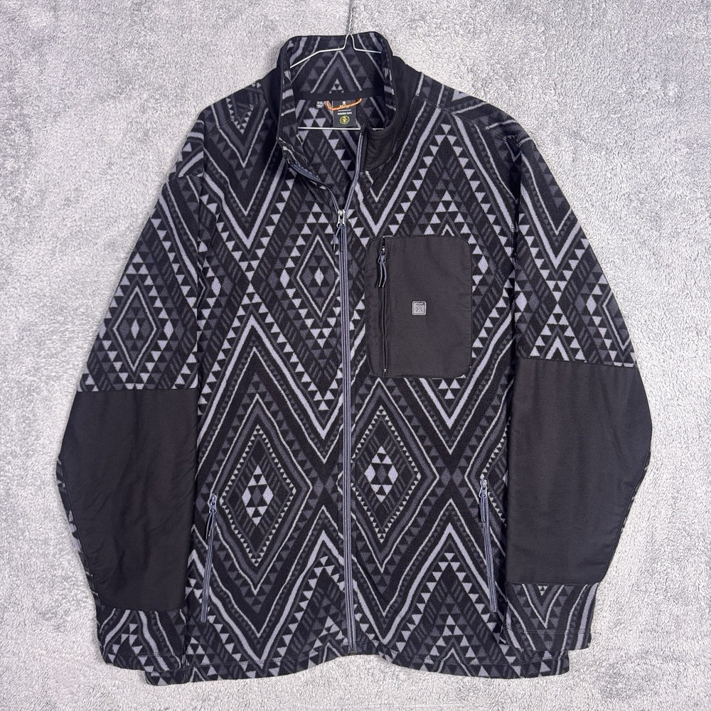 Roark Jacket Mens XXL 2XL Manawa Tapu Landfall Fleece Hunter Full Zip Aztec